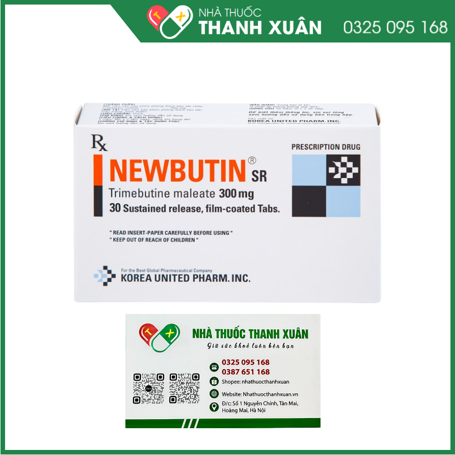 Newbutin SR điều trị trào ngược dạ dày- thực quản, rối loạn chức năng ruột kết